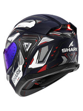 SHARK SKWAL I3 LINIK CAPACETE INTEGRAL MOTO AZUL BRANCO VERMELHO